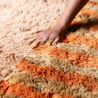 Defragmented Sunset - Luxury Shag Moroccan Rug