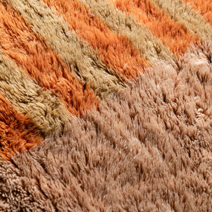 Defragmented Sunset - Luxury Shag Moroccan Rug