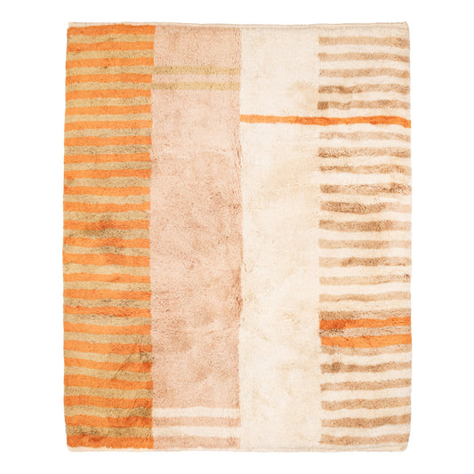 Defragmented Sunset - Luxury Shag Moroccan Rug