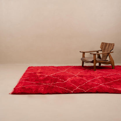 Ruby Rhapsody - Luxury Shag Moroccan Rug