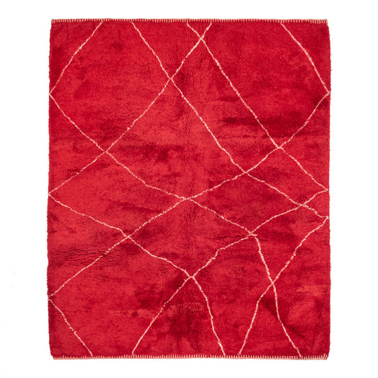 Ruby Rhapsody - Luxury Shag Moroccan Rug