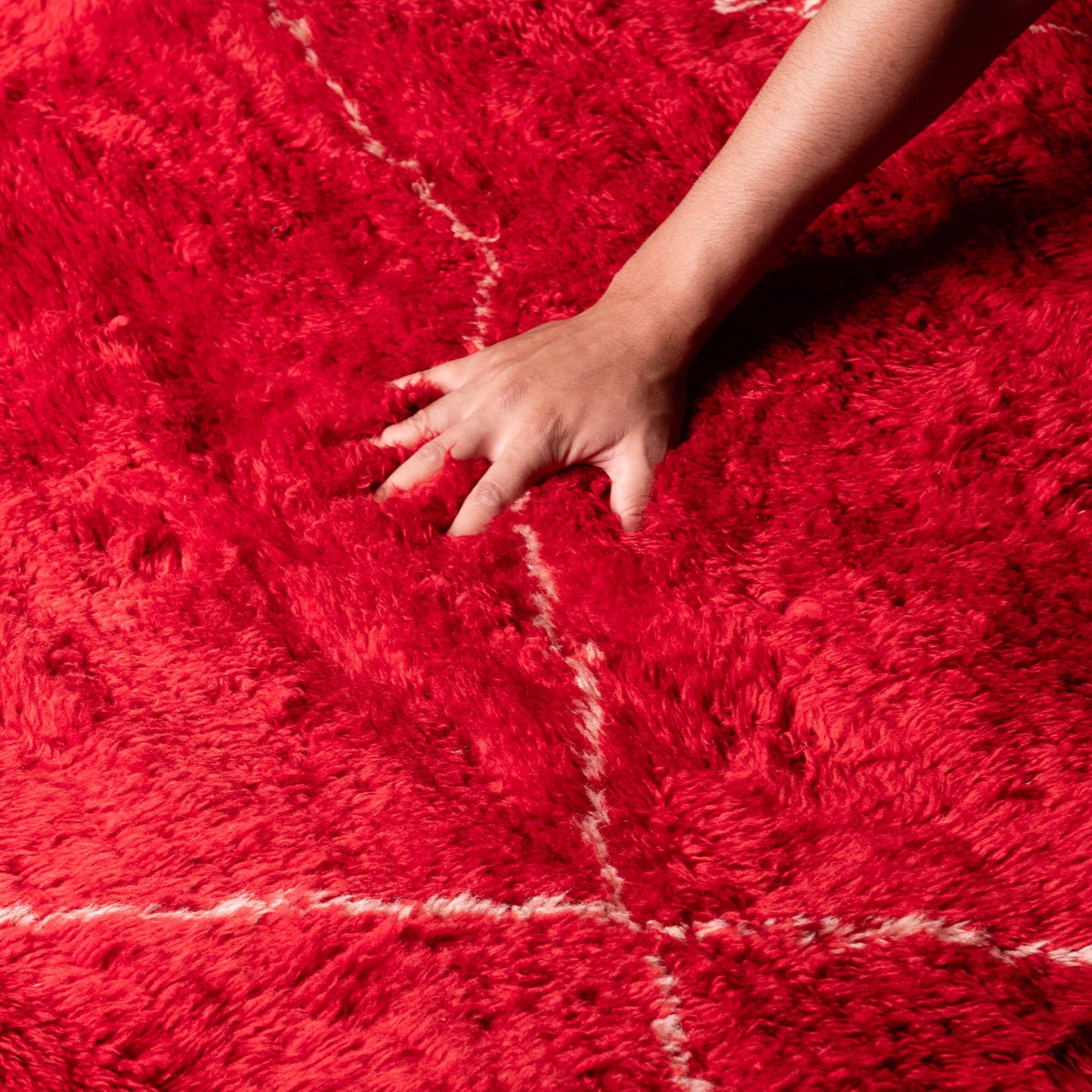 Ruby Rhapsody - Luxury Shag Moroccan Rug