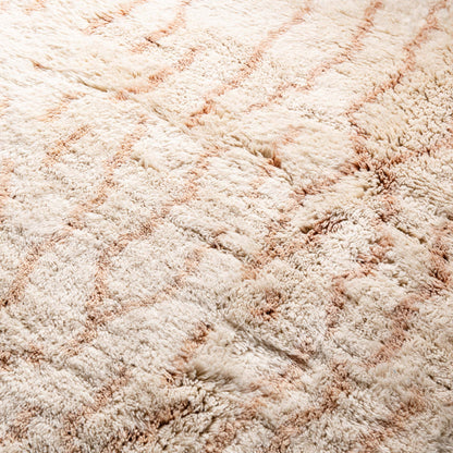 Sandscribe Elegance - Luxury Shag Moroccan Rug