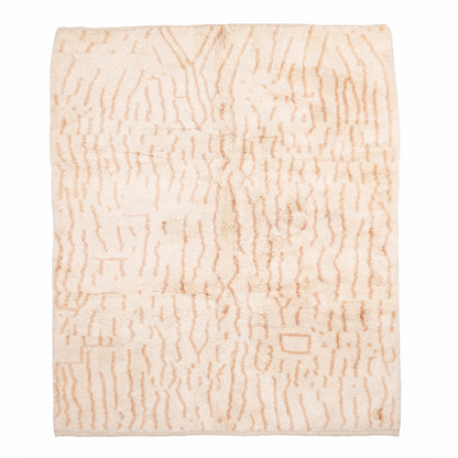 Sandscribe Elegance - Luxury Shag Moroccan Rug