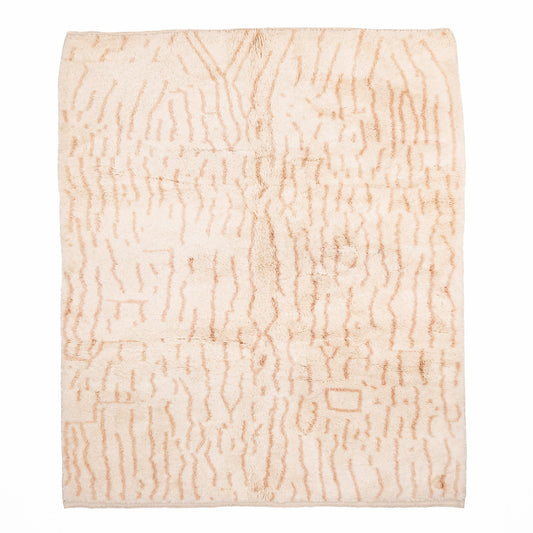 Sandscribe Elegance - Luxury Shag Moroccan Rug