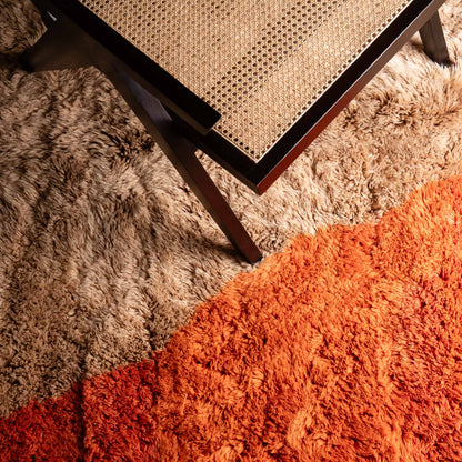 Desert Mirage - Luxury Shag Moroccan Rug