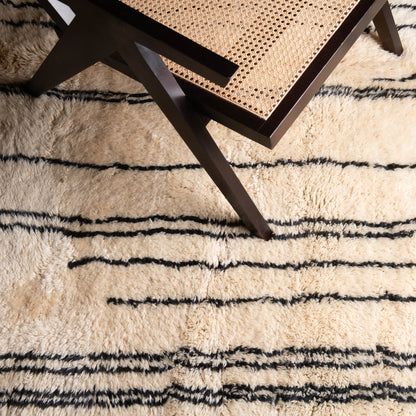 Metro Lines - Luxury Shag Moroccan Rug