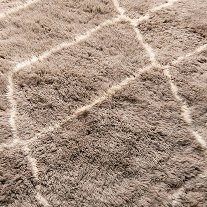 Earthy Pathways - Luxury Shag Moroccan Runner Rug