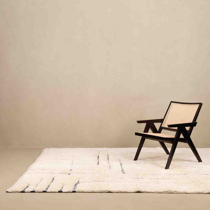 Whispered Lines - Luxury Shag Moroccan Rug