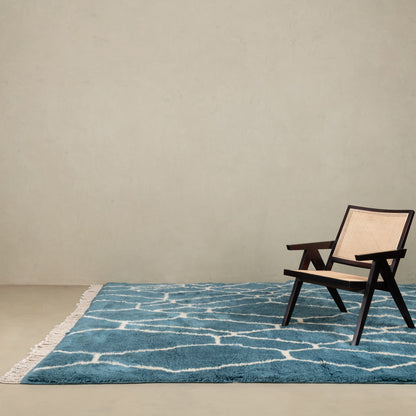 Ocean Mosaic - Luxury Shag Moroccan Rug