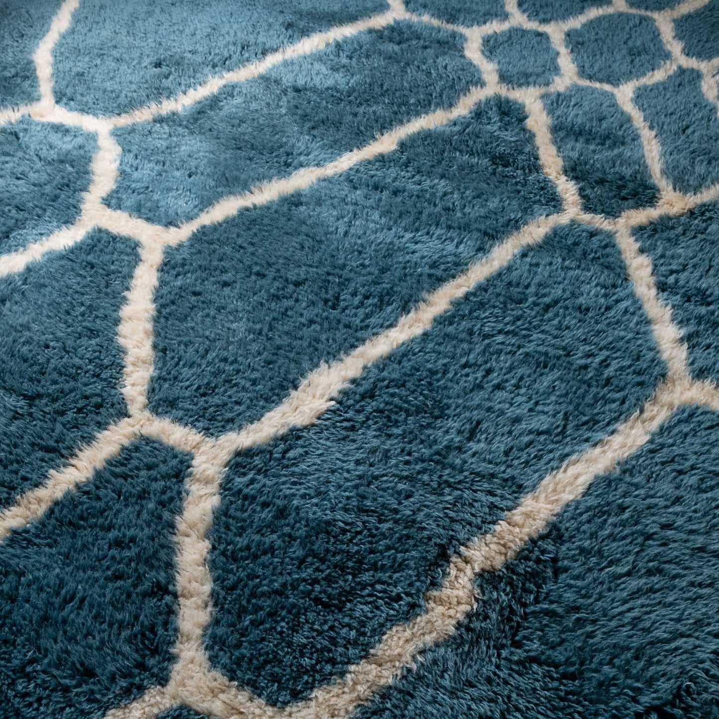 Ocean Mosaic - Luxury Shag Moroccan Rug