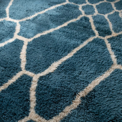 Ocean Mosaic - Luxury Shag Moroccan Rug