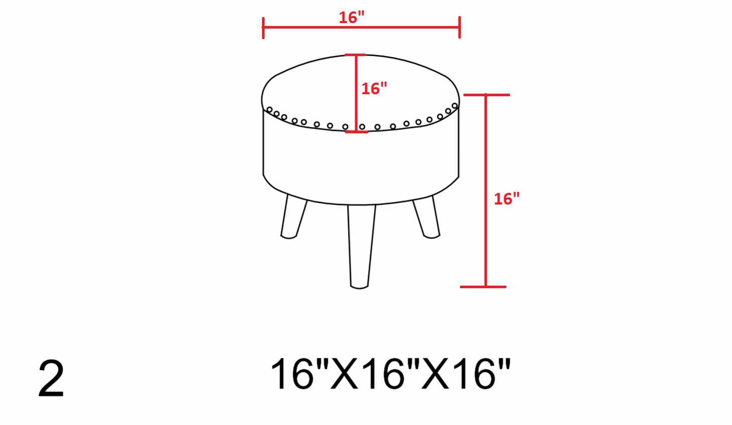 Matagami Beige Hand Woven Stool