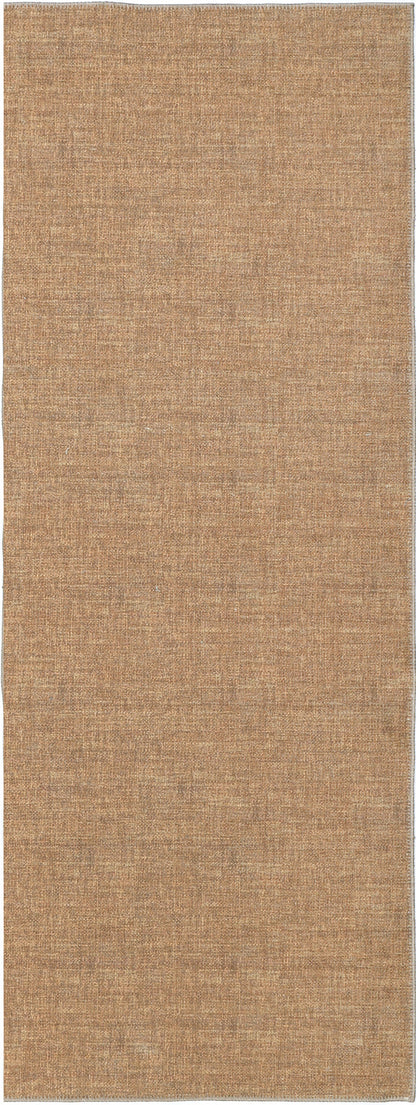 Urban Mustard Solid in Brown : Runner Rug
