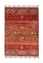 Afghan Khorjin-Gabbeh (2'00"x2'10") red/multicolor