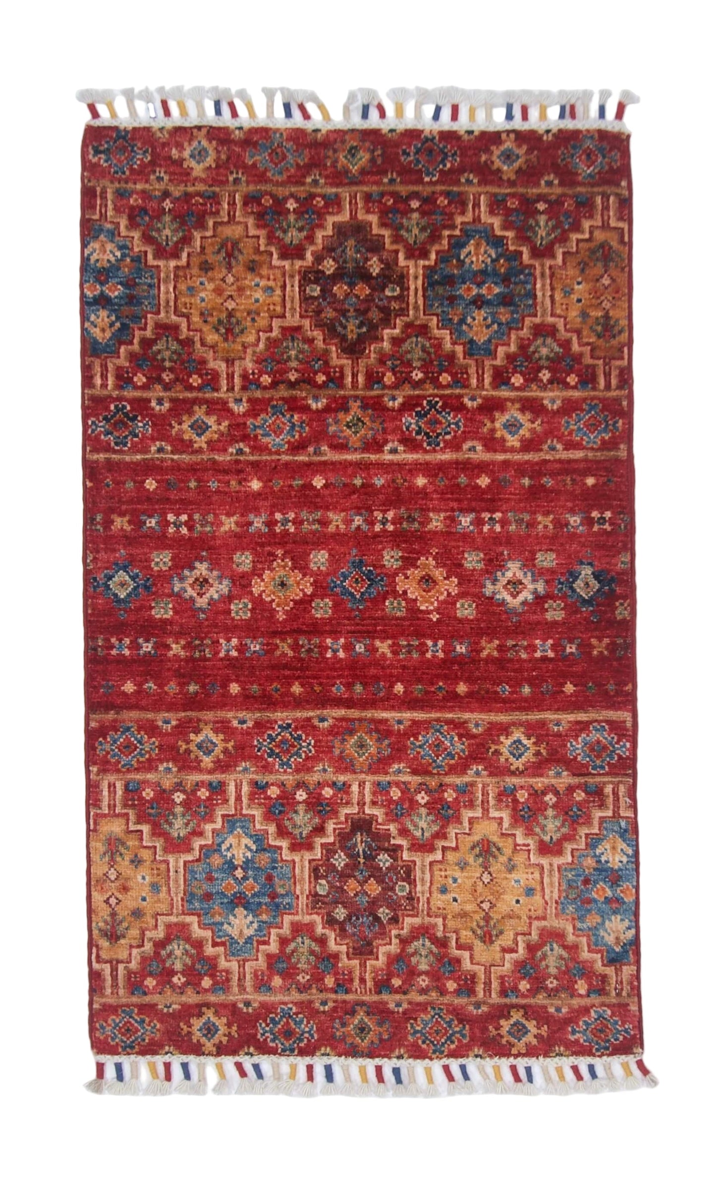 Afghan Khorjin (2'00"x3'04") red