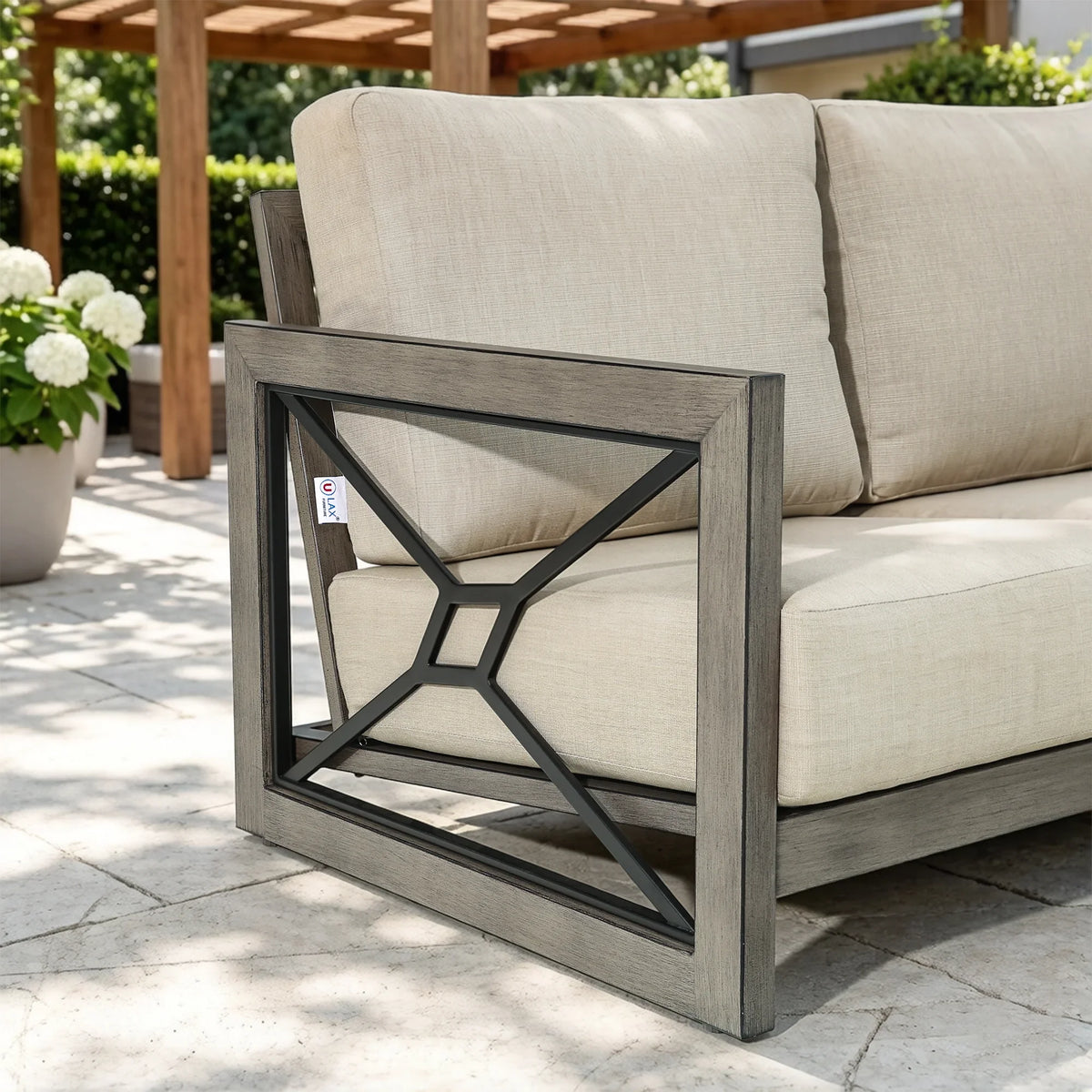 Marindo Aluminum 5 Piece Patio Sectional Set