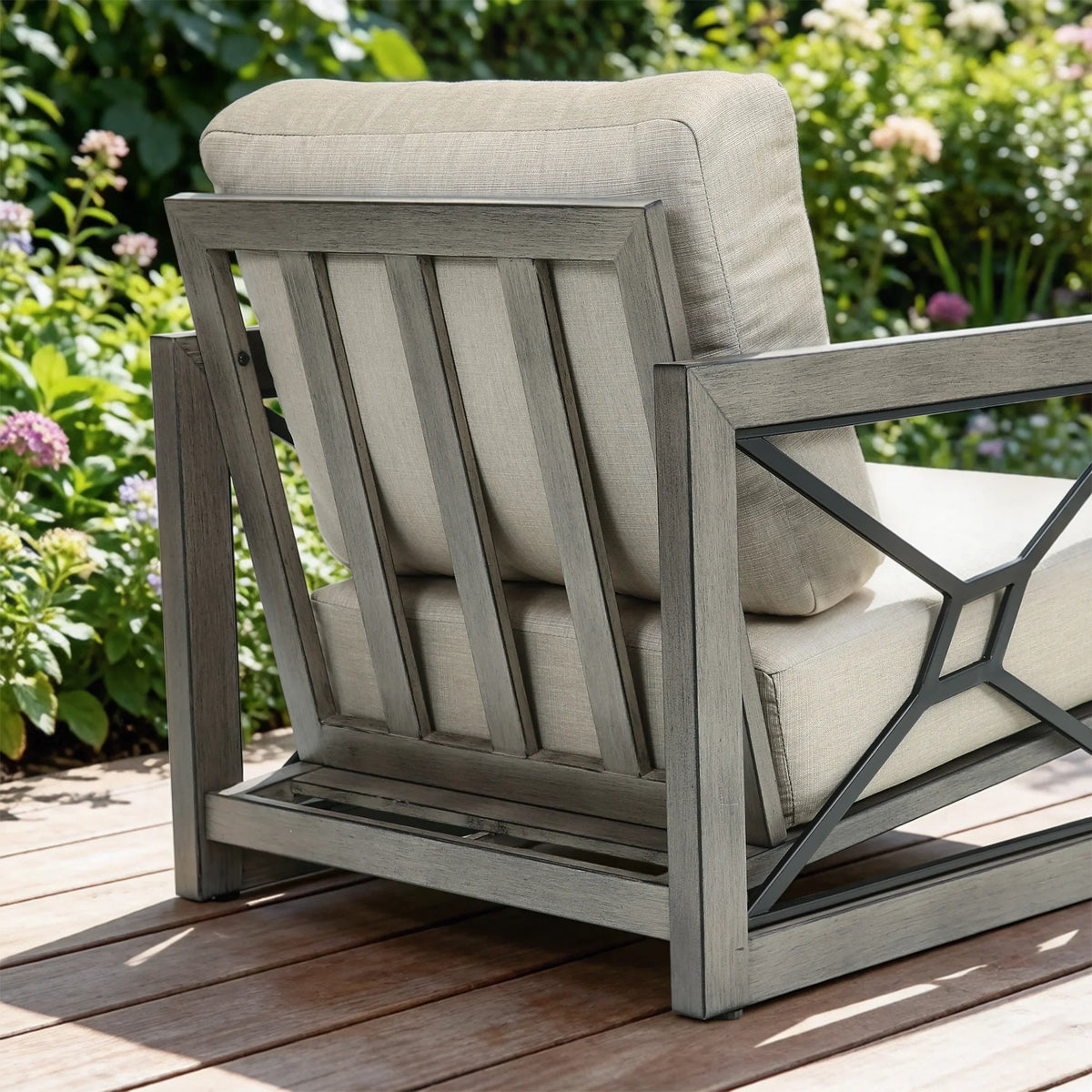 Marindo 5 Pieces Aluminum Patio Conversation Set with Sunbrella® Cushions for 5 Person