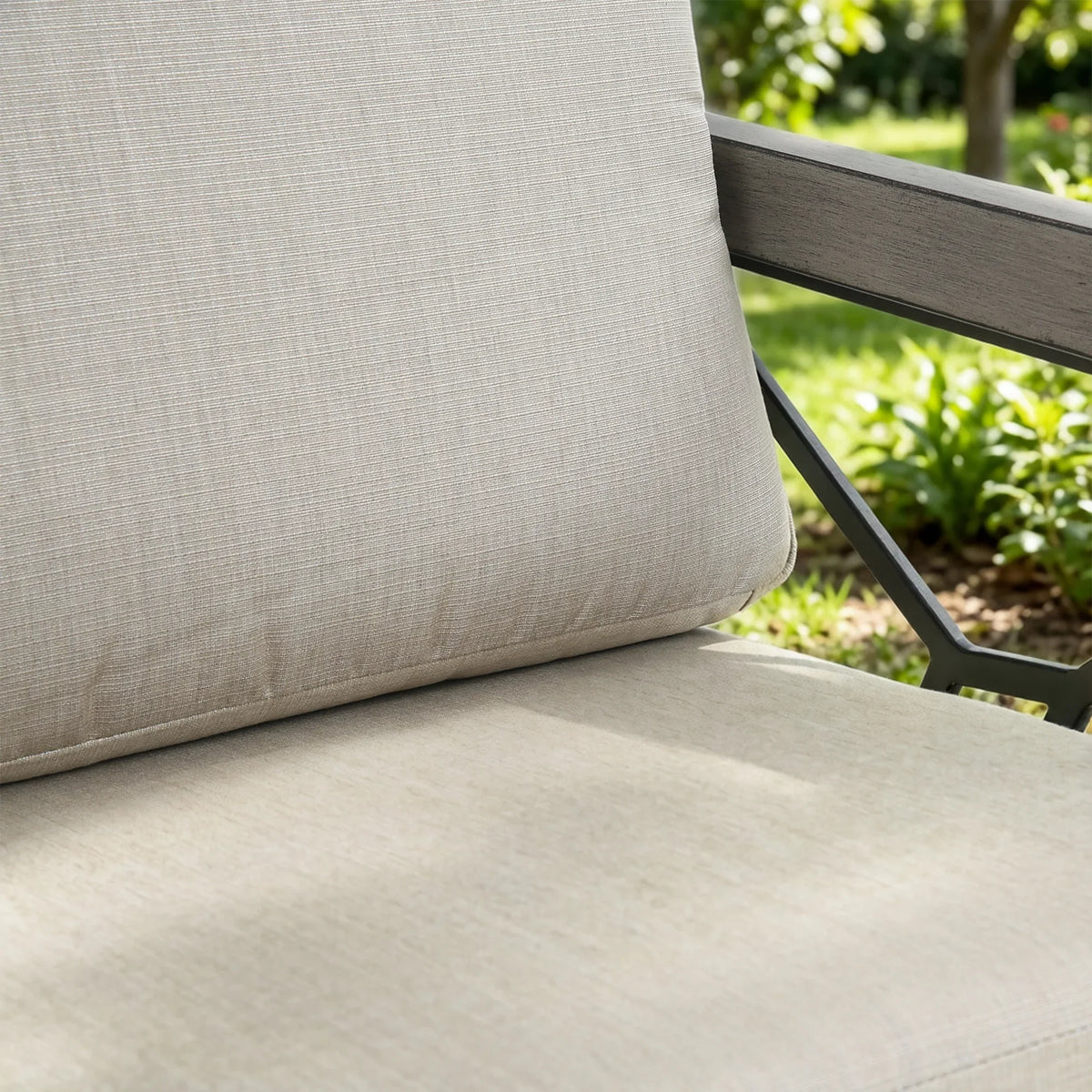 Marindo Modern Patio Swivel Furniture Set with Composite Concrete Coffee Table