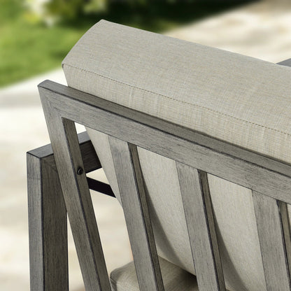 Marindo 7-Piece Aluminum Multi-Flex Fire Chat Suite with Ottomans