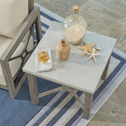 Marindo 5-Piece Backyard Lounge Seating Set with Composite Concrete Table