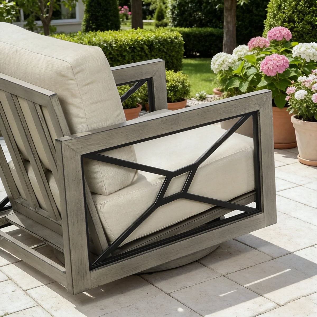 Marindo Aluminum 5 Piece Patio Sectional Set