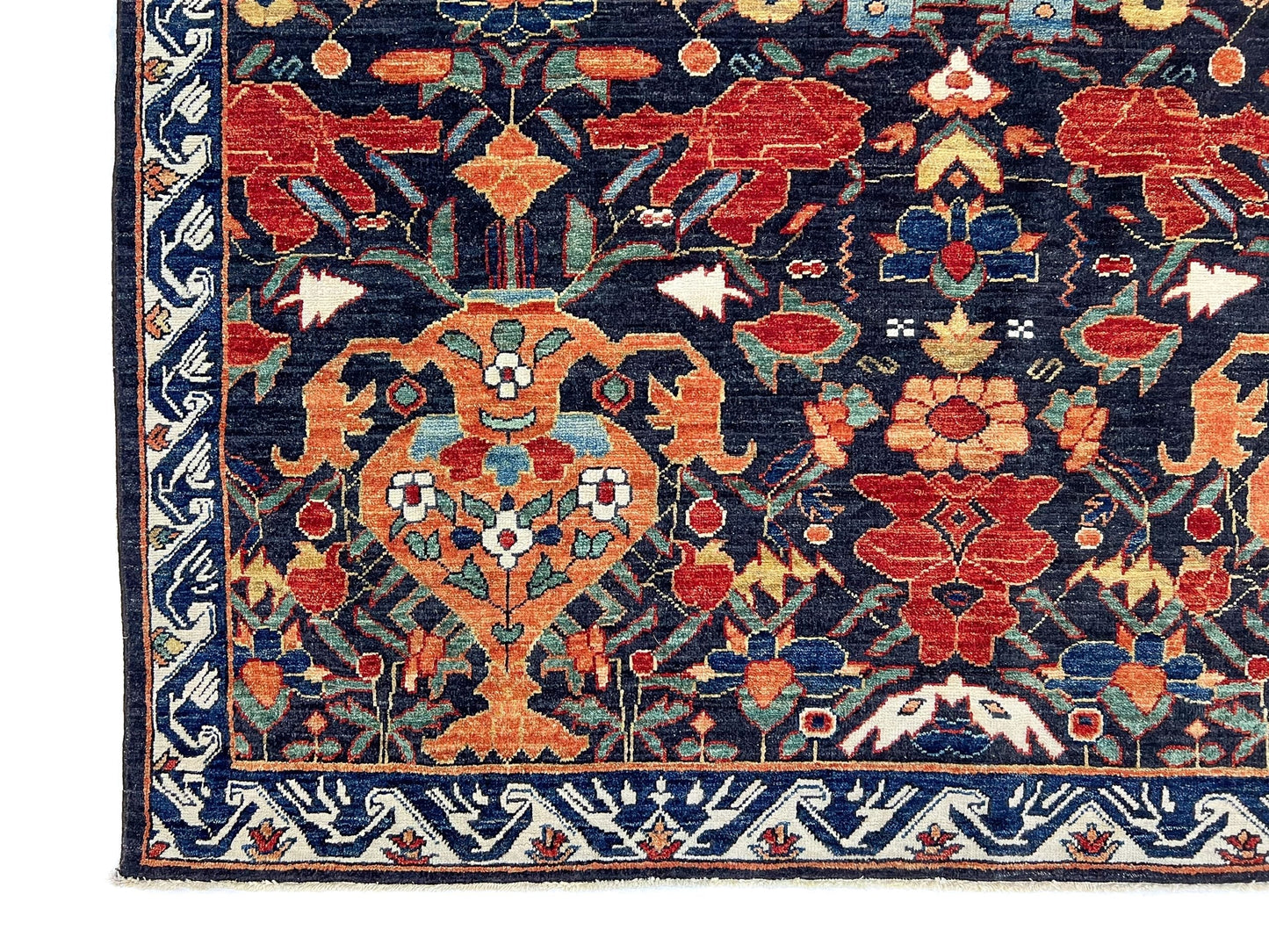 Persian Vase Design (9x12) black/multicolor