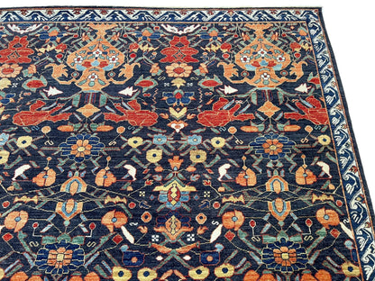 Persian Vase Design (9x12) black/multicolor