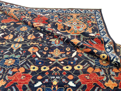 Persian Vase Design (9x12) black/multicolor