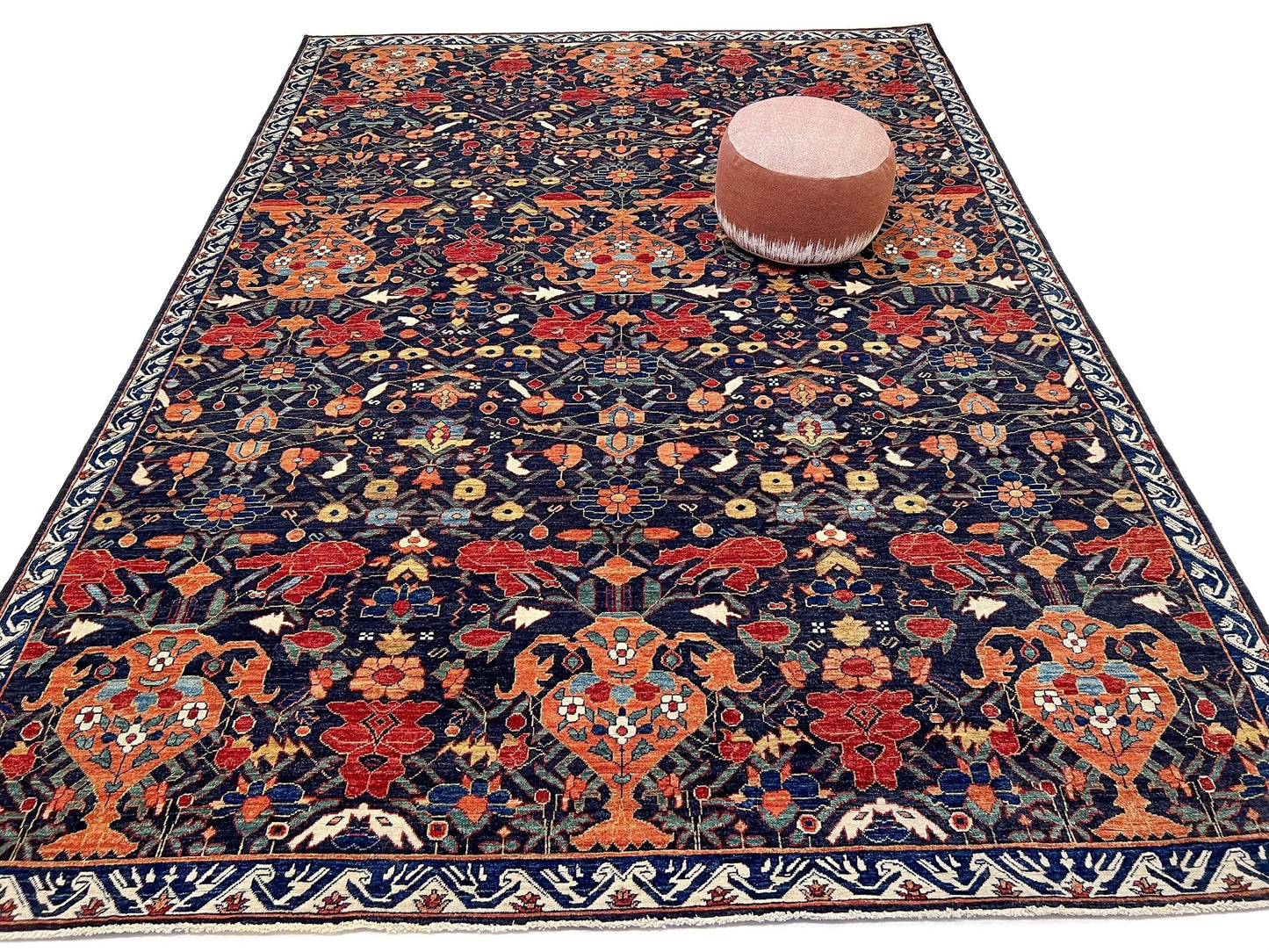 Persian Vase Design (9x12) black/multicolor