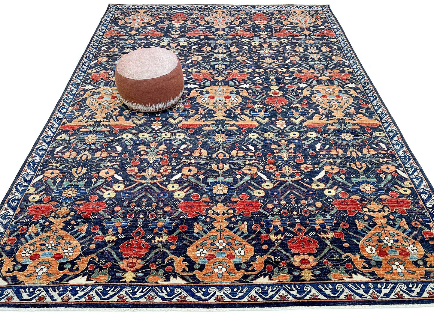 Persian Vase Design (9x12) black/multicolor