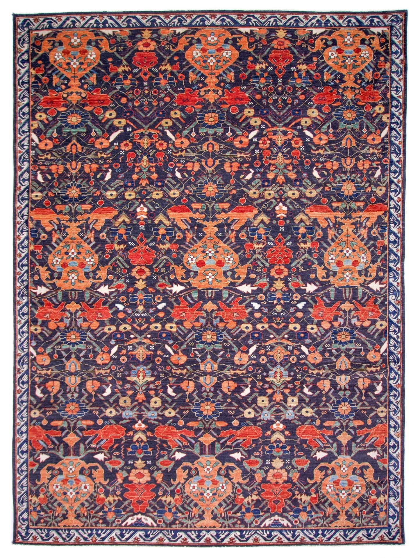 Persian Vase Design (9x12) black/multicolor