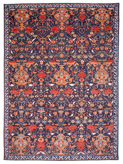Persian Vase Design (9x12) black/multicolor
