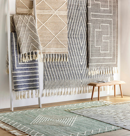 Azra Tasseled Jute&Wool Rug