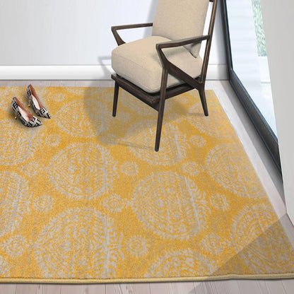 Multi Size Beige, Gray Machine Made Polypropylene Turkish Gabi Traditional Oriental Area Rug