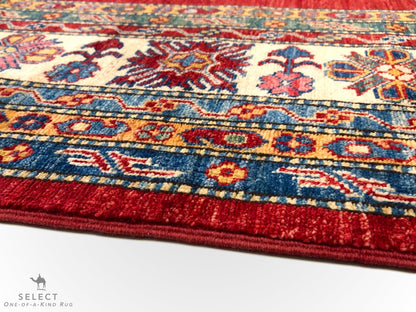 Super Kazak (10'09"x14'01") red/ivory