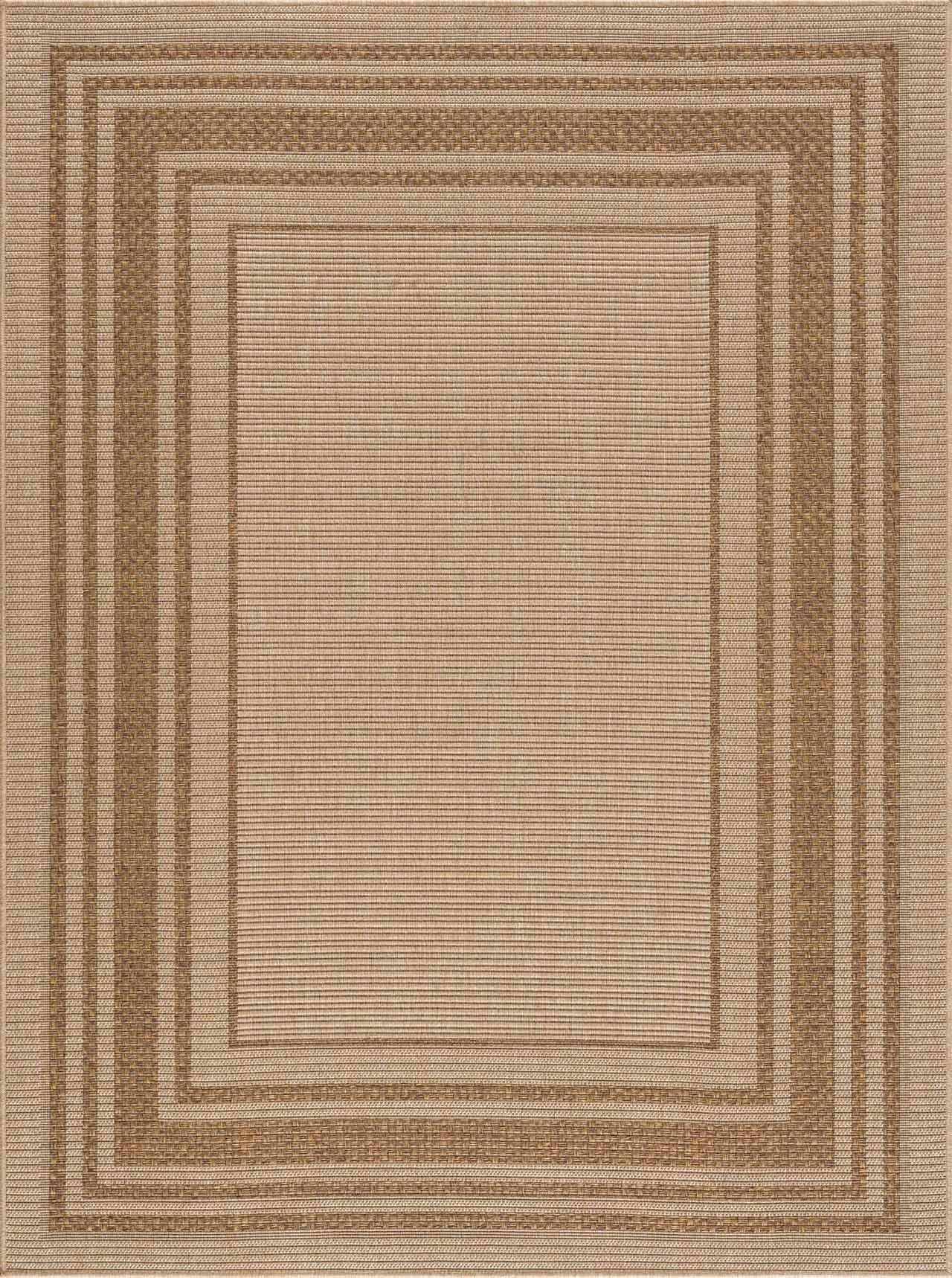 Isoko Bordered Faux Jute Rug