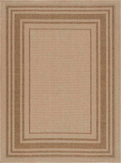 Isoko Bordered Faux Jute Rug