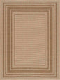 Isoko Bordered Faux Jute Rug