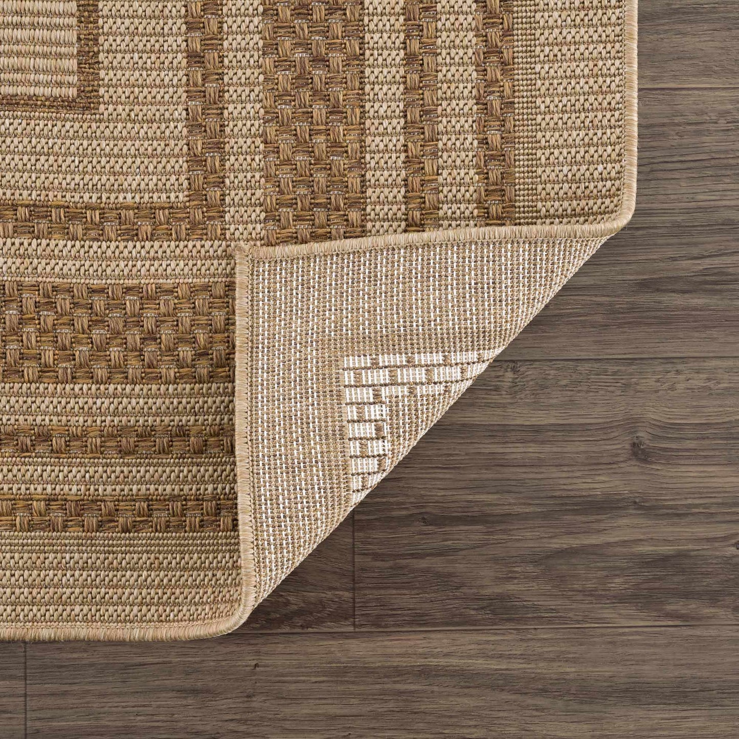 Isoko Bordered Faux Jute Rug