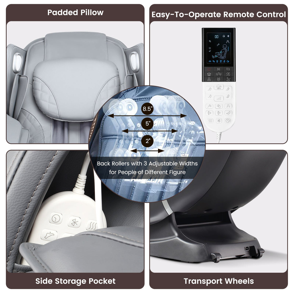 Provox 27-Comfort Full Body Massage Chair with SL Track Airbags Heating