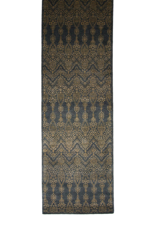 Arabesque Design Teal 10' Runner