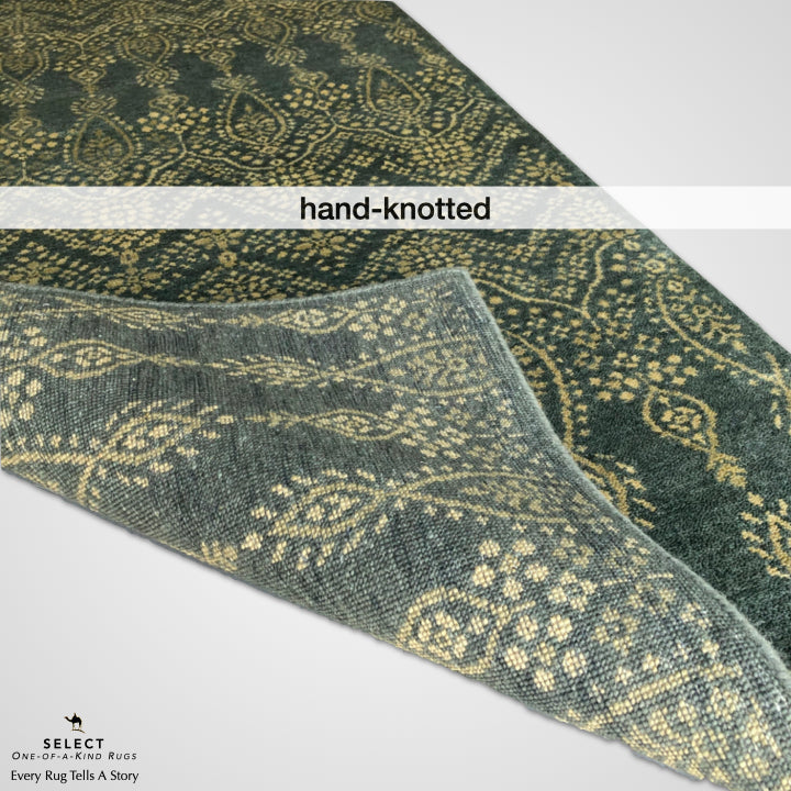 Arabesque Design Teal 10' Runner