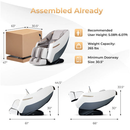 Relaxation 29-Full Body Massage Chair with Waist Heating & Airbag Massage
