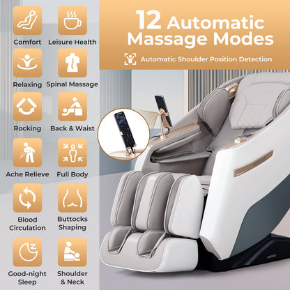 Relaxation 29-Full Body Massage Chair with Waist Heating & Airbag Massage