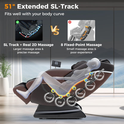 Relaxation 38 - Full Body Massage Chair with Airbags and Heater