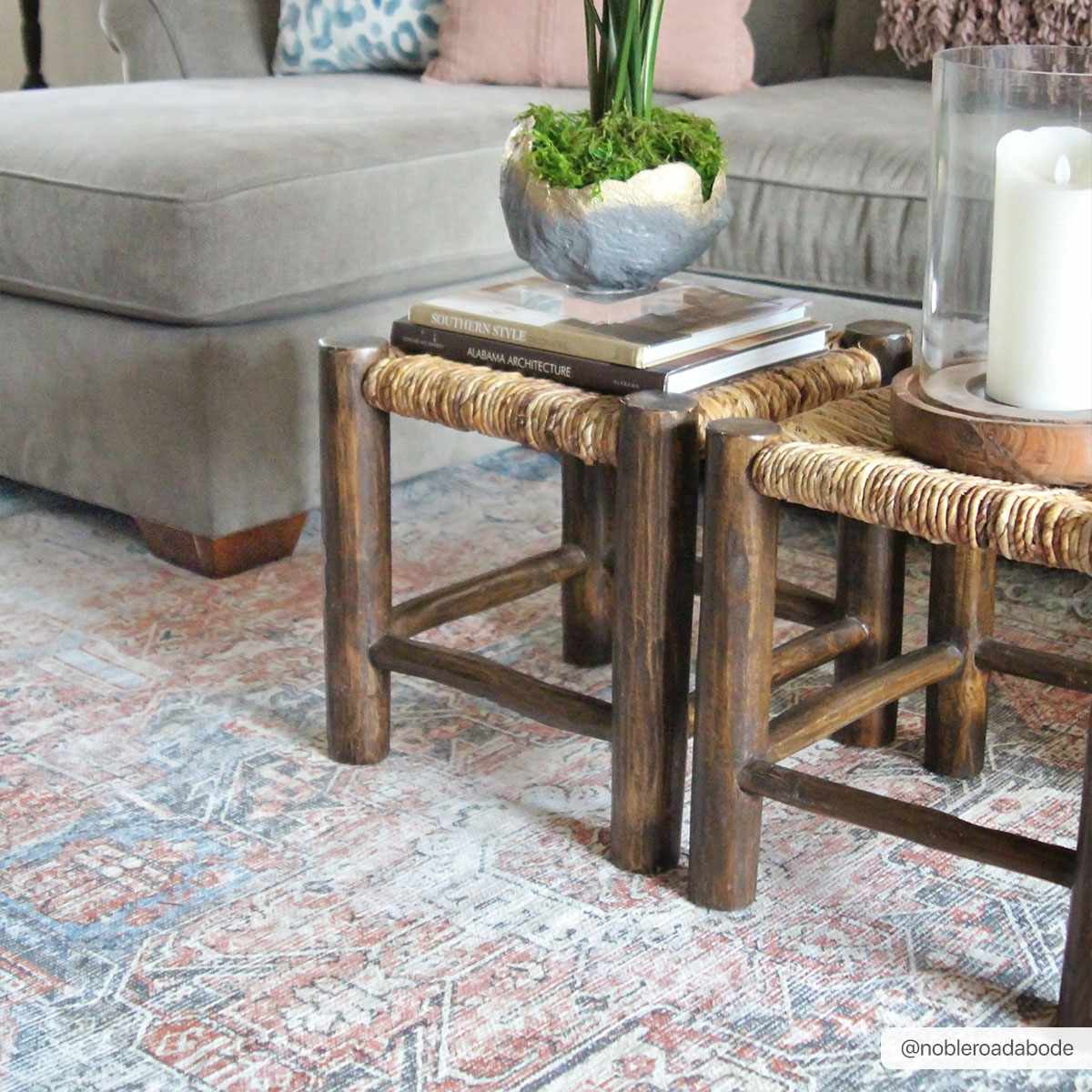 Rosman Distressed Washable Rug Area Rug