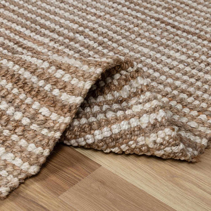 Ambel Tan&Brown Jute Rug