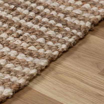 Ambel Tan&Brown Jute Rug