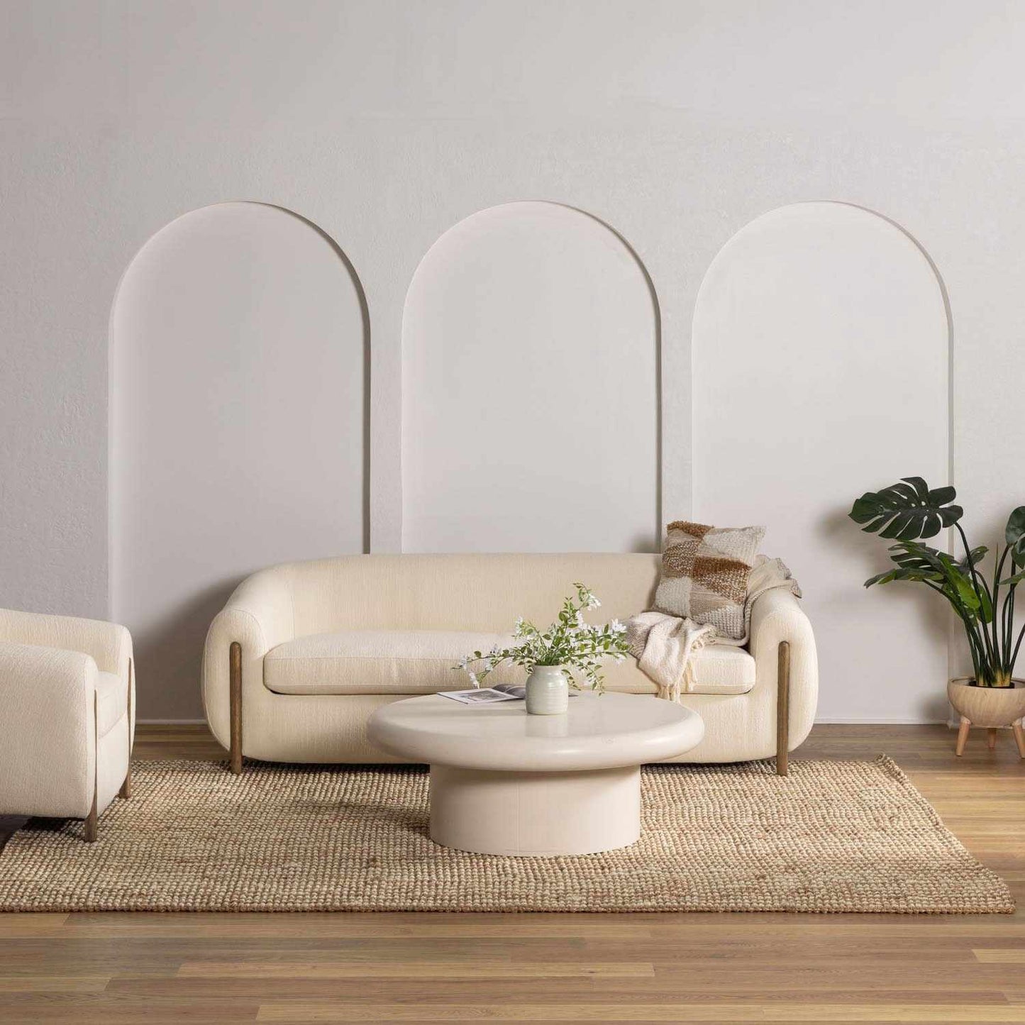 Ambel Tan&Brown Jute Rug